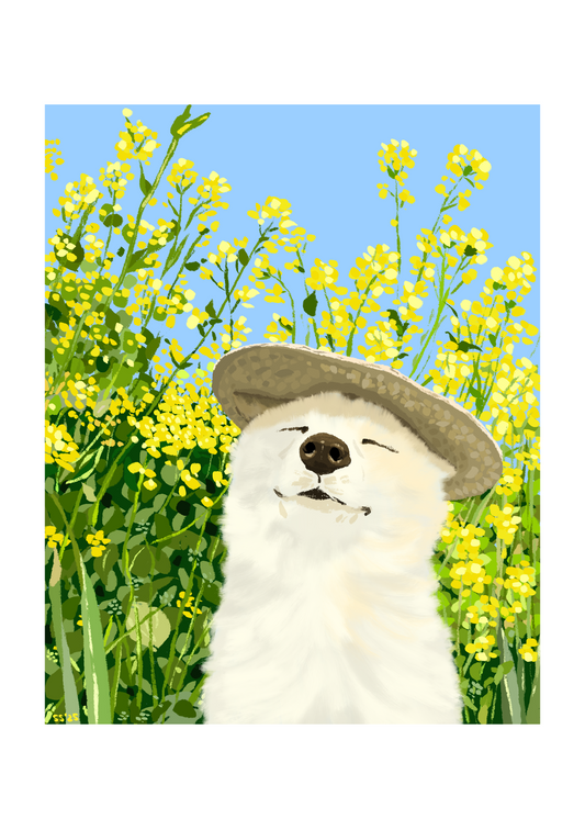 Sunny Pup (5"x7" print)